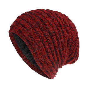 High Quality Adjustable <b>Fleece</b> Slouchy <b>Beanies</b> Custom Logo Embroidery Patch OEM Wholesale Comfortable Warm Winter Unisex - Product Image 2