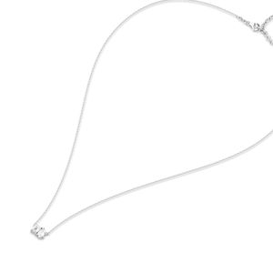 Colliers REYES en argent sterling 925 plaqué or blanc 14 carats avec moissanite certifiée GRA, nouveau design, pour femmes, cadeau d'anniversaire, bijoux - Product Image 1