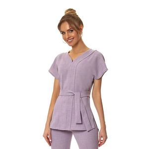 Uniformes de hospital Médico Scrubs Enfermera Manga larga Nuevo color Scrub Suit Mujeres Conjunto elástico - Product Image 1