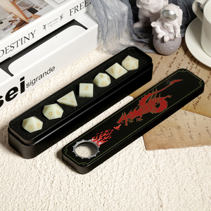 Bán Chạy 7 Con Xúc Xắc Đá Quý Chết Bộ Xúc Xắc Đá Dnd Khắc DND Bộ Xúc Xắc Đá Đa Diện Thủ Công Để Chơi Trò Chơi Trên Bàn Đá Huỳnh Quang - Product Image 6