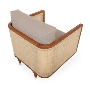 Fauteuil en bois classique fait main pour salle à manger, salon et mobilier de maison, avec un savoir-faire de qualité supérieure et un assise confortable - Product Image 3