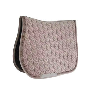 Western Horse Saddle <b>Pad</b> with Contoured Shape and Anti-Slip <b>Felt</b> Backing Horse Saddle <b>Pad</b> - Product Image 1