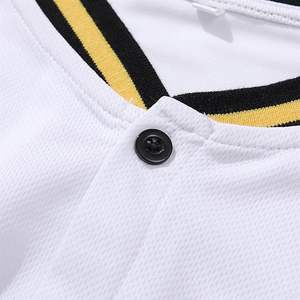 Séchage rapide enfants Baseball Jersey bouton garçons à manches courtes t-shirts Hip Hop mode sport décontracté couleur unie fabriqué au Pakistan - Product Image 4