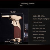Vente chaude Pistolet Allume-cigare Réglable Butane Gaz Jet Flamme Cuisine Torche Briquet Gonflable Multi fonctionnel Double Feu
