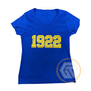 T-shirt pour femmes de la sororité Sigma Gamma Rho, trésors grecs en gros, 100% coton jersey, col rond, manches courtes, respirant pour l'été - Product Image 6