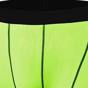 Pantalones cortos de compresión informales para hombre, ropa de combate para entrenamiento deportivo al aire libre, cierre de cordón, hasta la rodilla, teñido liso, secado rápido - Product Image 5