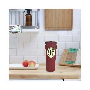 Bouteille isotherme en acier inoxydable de 0,85 L (30 oz) avec poignée et paille rabattable pour Harry Potter - Product Image 4