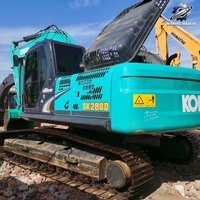 Kobelco SK260LC Paletli Ekskavatör 26 Ton Büyük Hidrolik Kazıcı Hino J05ETB Motorlu Kullanılmış Japon İnşaat Ekskavatörü