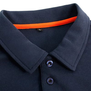 Maillot de golf à manches courtes en toile de haute qualité pour homme Logo personnalisé brodé Simple pour polo Tenue décontractée - Product Image 2