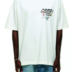 Vente en gros 100% coton T-shirt ample épais à épaules tombantes T-shirt surdimensionné pour hommes avec logo personnalisé - Product Image 3