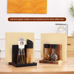 Porte-serviettes en bois pour salières et poivrières Caddy adapté à la cuisine Restaurant Bar bureau fêtes décor à la maison - Product Image 2