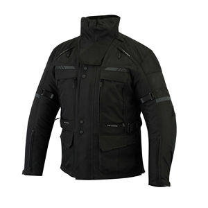 Chaqueta Textil para Motocicleta de Cordura Negra de Alta Calidad, Impermeable, Transpirable, Resistente al Viento, Anti-UV, Diseño Personalizado para Equipos de Carreras, Nueva - Product Image 1
