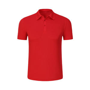 OEM personalizado hombres de manga corta patrón sólido trabajo de secado rápido para camisas con cuello alto y logotipo personalizado-100% poliéster - Product Image 6