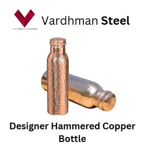 Botella termo de cobre de diseño martillado GM 330 al por mayor de calidad superior 1 L, una mezcla de tradición y modernidad, matraz de cobre - Product Image 5