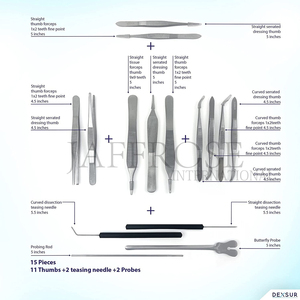 Kit de dissección avanzado para Laboratorio de Biología, conjunto de dissección de anatomía para estudiantes de medicina y veterinaria con acero inoxidable, 160 Uds. - Product Image 4