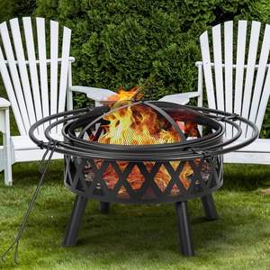 Modern Handmade Cast Iron <b>Fire</b> <b>Pit</b> with Patina Finish Natural Gas <b>Portable</b> Outdoor Heating Decorative Use - Product Image 3