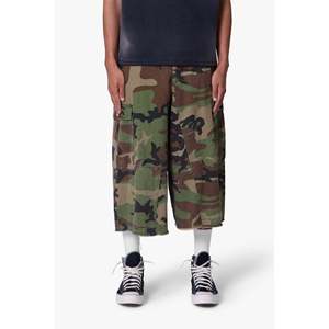Pantalones Cortos Cargo Extra Largos 100% Algodón - Camuflaje - Product Image 1