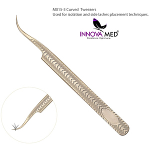Pince à épiler d'extension de cils en acier inoxydable durable de soins de beauté personnels personnalisés de la meilleure qualité avec pointe pointue grande quantité - Product Image 4