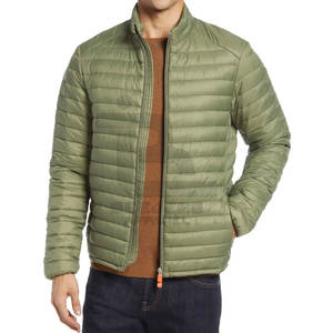 Chaqueta acolchada para exteriores de alta calidad, impermeable, transpirable, de secado rápido, logotipo personalizado, venta al por mayor, cuello levantado, uso en temporada de invierno - Product Image 1