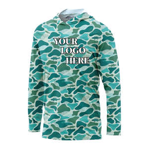 Anti-UV UPF 50 Wholesale Sportswear Custom Logo <b>Sun</b> <b>Protection</b> Men's Fishing Shirts Heat-Transfer Jersey Breathable Quick Dry - Product Image 4