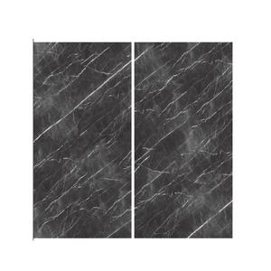 Carreaux en porcelaine noire de qualité supérieure, finition polie, épaisseur 12 mm, 1600x3200 mm, aspect marbre, dalles de sol, finition mate - Product Image 3