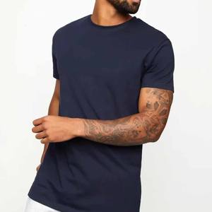 High Street Style Hombres Casual Algodón Poliéster Punto Cuello redondo Camisetas Manga corta Color sólido Liso en blanco Venta al por mayor - Product Image 5