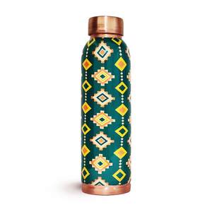 Premium Quality Copper Water <b>Bottle</b> With Printed Enamel Design Most Demanding Low Price Use for <b>Drink</b> Table Top Decoration - Product Image 2