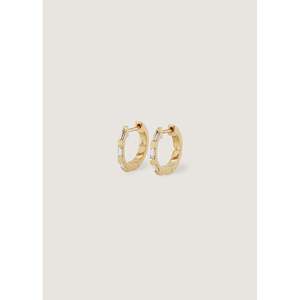 Diamond <b>Huggie</b> Earrings Ellie Baguette Collection - Product Image 1
