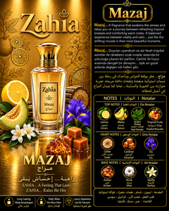 ZAHIA MAZAJ Eau de Parfum Premium Fruité Boisé Frais Vaporisateur Luxe Parfum Longue Durée Unisexe 50 ML Tendance Moderne Quotidien - Product Image 2