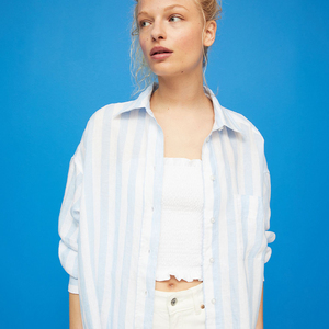 Ladies Tank <b>Tops</b>-Fashion Women Long Sleeve Casual Plaid Vintage Patches - Product Image 3