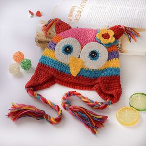 Gorro de Ganchillo Estilo 2025, Gorro de Búho Hecho a Mano de Alta Calidad para Niños y Bebés, Gorro de Invierno Disponible - Product Image 5