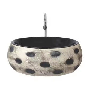Articles sanitaires en céramique de qualité pour l'exportation Lavabo de table imprimé dans une nouvelle couleur et un nouveau design de l'Inde au meilleur prix - Product Image 6