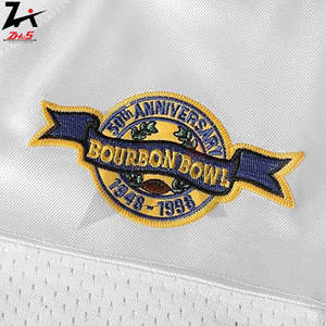 เสื้อเจอร์ซีย์ทีมฟุตบอลอเมริกันคอวีตาข่ายออกแบบได้ตามต้องการสำหรับแฟนๆระบายอากาศได้ดีมีสไตล์ - Product Image 4