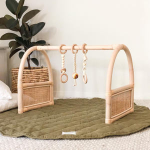 Structure de jeu en rotin naturel de qualité supérieure, tapis de jeu pour bébé à bas prix, tapis de jeu pour enfants - Product Image 6