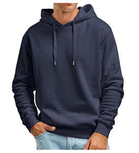 Sudadera con Capucha para Hombre, 100% Algodón, Diseño Sólido, Tejido de Punto, Cuello con Capucha y Logotipo Frontal - Product Image 6