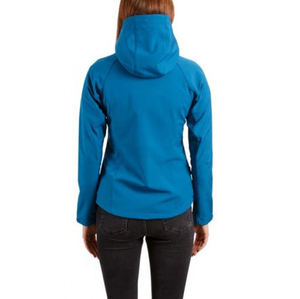 Veste à coque souple pour femme, logo personnalisé de haute qualité, imperméable, coupe-vent, solide, fermeture éclair, randonnée - Product Image 5