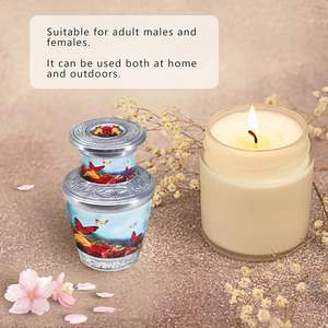 Urnas pequeñas de recuerdo de mariposa para cenizas humanas Mini urna para regalar a los seres queridos Se adapta a una pequeña cantidad de restos cremados - Product Image 3