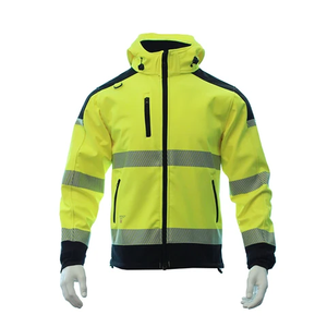 Winter Pattern Hi Vis Waterproof <b>Softshell</b> Safety Reflective <b>Jacket</b> <b>High</b> <b>Visibility</b> Work Wear For Fireworks Industry - Product Image 6