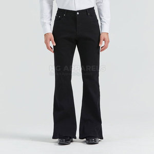 Nuevos Pantalones Casuales de Invierno para Hombre, 100% Algodón, Ecológicos, Ligeros, Corte Acampanado, Cintura Media, Cierre de Botones, Color Sólido, Talla Personalizable - Product Image 6