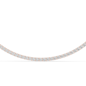 37.2 CT Lab Diamond <b>Necklace</b> Round Brilliant Cut 18KT, 14KT, 18KT Gold Rose, Yellow, White Gold Options Luxury Fine - Product Image 1
