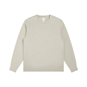2024 Spring <strong>Home</strong> Relaxed Casual Solid Color Basic Men's Crew-neck Sweatshirt