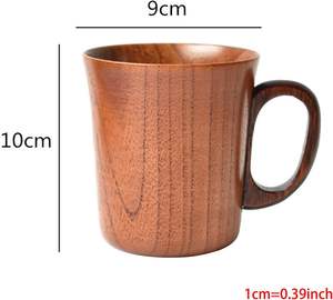 Tazas de café de madera de mango rústico respetuosas con el medio ambiente, diseño inoxidable hecho a mano, taza de cerveza de madera Natural, decoración de mesa y accesorios - Product Image 5