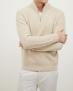 เสื้อโปโลแขนยาวแบบมีซิป 1/4  แฟชั่นใหม่  สำหรับผู้ชาย  ระบายอากาศได้ดี  ทรงหลวมสบาย  รุ่นพิเศษ - Product Image 1