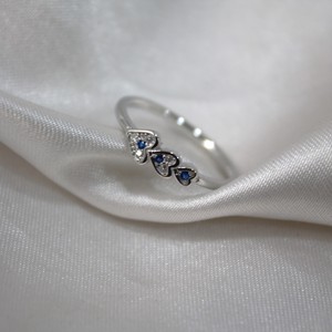 แหวนเดินทางที่วางซ้อนได้น้ำหนักเบา925เงินพร้อมหิน CZ เครื่องประดับสไตล์มินิมอลสำหรับผู้หญิง - Product Image 1