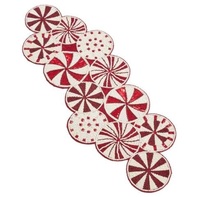 Tissu perlé noir et doré décoratif indien fait à la main tissu napperon dessous de verre Table 1 coureur décor de mariage décoration de la maison