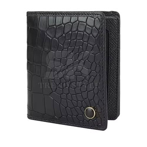 Carteras de Cuero con Diseño Plegable Multitarjeta y Textura de Serpiente, Personalizables con Logotipo, de Alta Calidad - Product Image 3