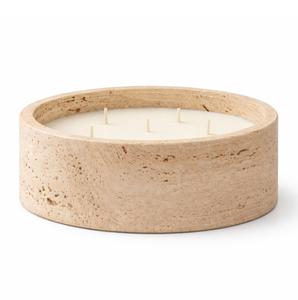 Modern Square Travertine Stone Decorative Bowl Block Design for <b>Console</b> <b>Table</b> Luxury Home Styling multipurpose bowl decorative - Product Image 5