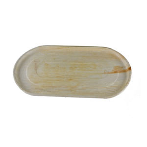 100% plateaux de feuille de palmier biodégradables naturels vaisselle jetable de différentes tailles et formes pour le service de nourriture pour les mariages - Product Image 3