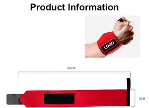 Bracelets de poignet unisexes à la vente chaude, sangles de poignet personnalisées pour la musculation - Product Image 3