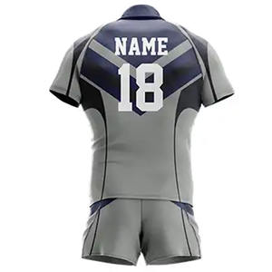 Venta al por mayor de camisetas de rugby transpirables de diseño personalizado, ropa deportiva para hombres y adultos, camisetas de uniforme sublimado, ropa de fútbol al por mayor - Product Image 4